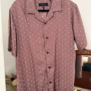 [New w/o tag]rag & bone Short-Sleeve Button-Down Shirt Size M